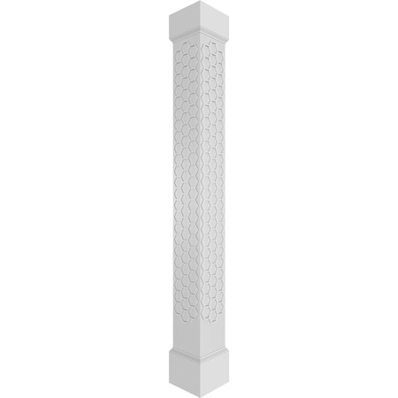 Craftsman Classic Square Non-Tapered Westmore Fretwork Column W/ Mission Capital & Mission Base